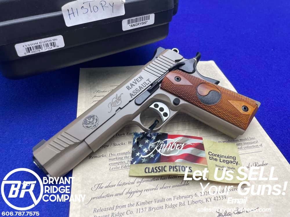 Kimber Custom II (29th ID) .45ACP FDE -FIRST SERIALIZED EXAMPLE- #ANGRY000-img-0