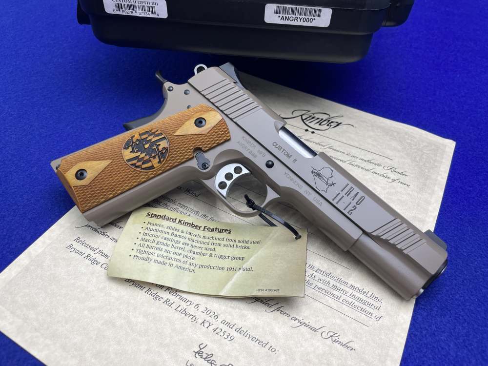 Kimber Custom II (29th ID) .45ACP FDE -FIRST SERIALIZED EXAMPLE- #ANGRY000-img-12