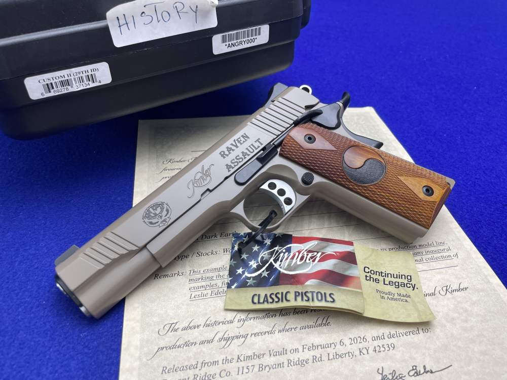 Kimber Custom II (29th ID) .45ACP FDE -FIRST SERIALIZED EXAMPLE- #ANGRY000-img-2