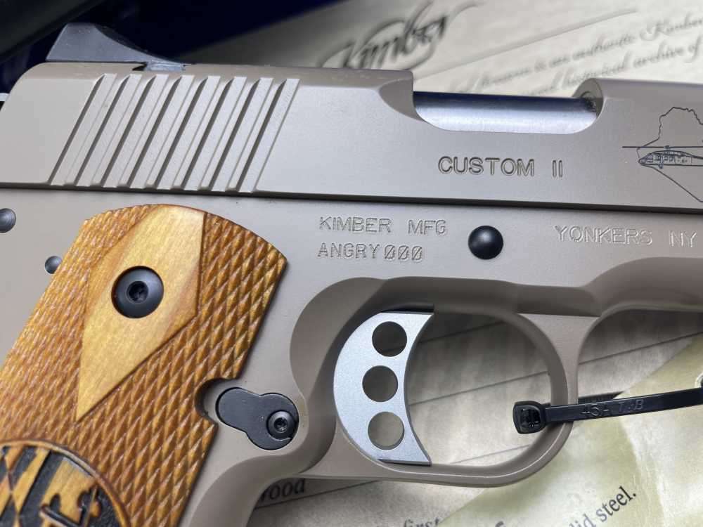 Kimber Custom II (29th ID) .45ACP FDE -FIRST SERIALIZED EXAMPLE- #ANGRY000-img-21