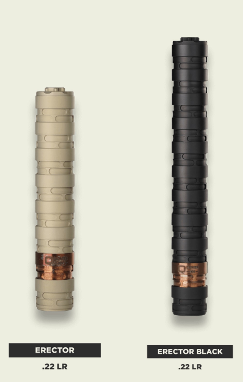 Q Erector Modular Suppressor .22LR 1/2x28 Thread-Brand New-Dealer Priced-img-2