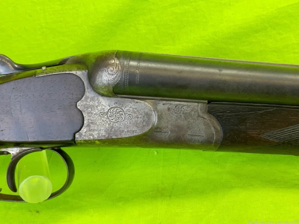 JP Sauer Combination Rifle Shotgun 8x57 JR .318 16x16 Cripple Stock Pre War-img-6