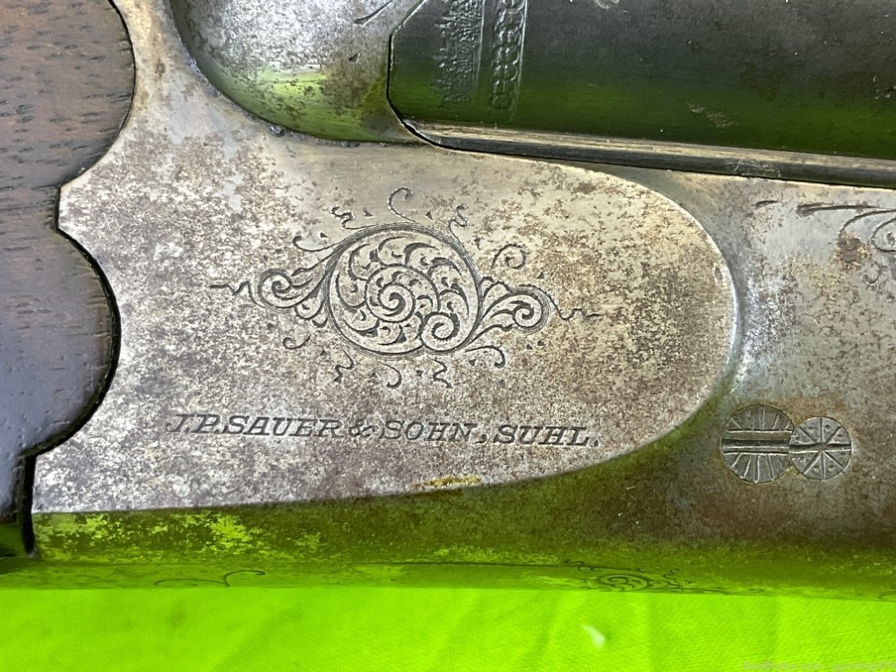 JP Sauer Combination Rifle Shotgun 8x57 JR .318 16x16 Cripple Stock Pre War-img-7