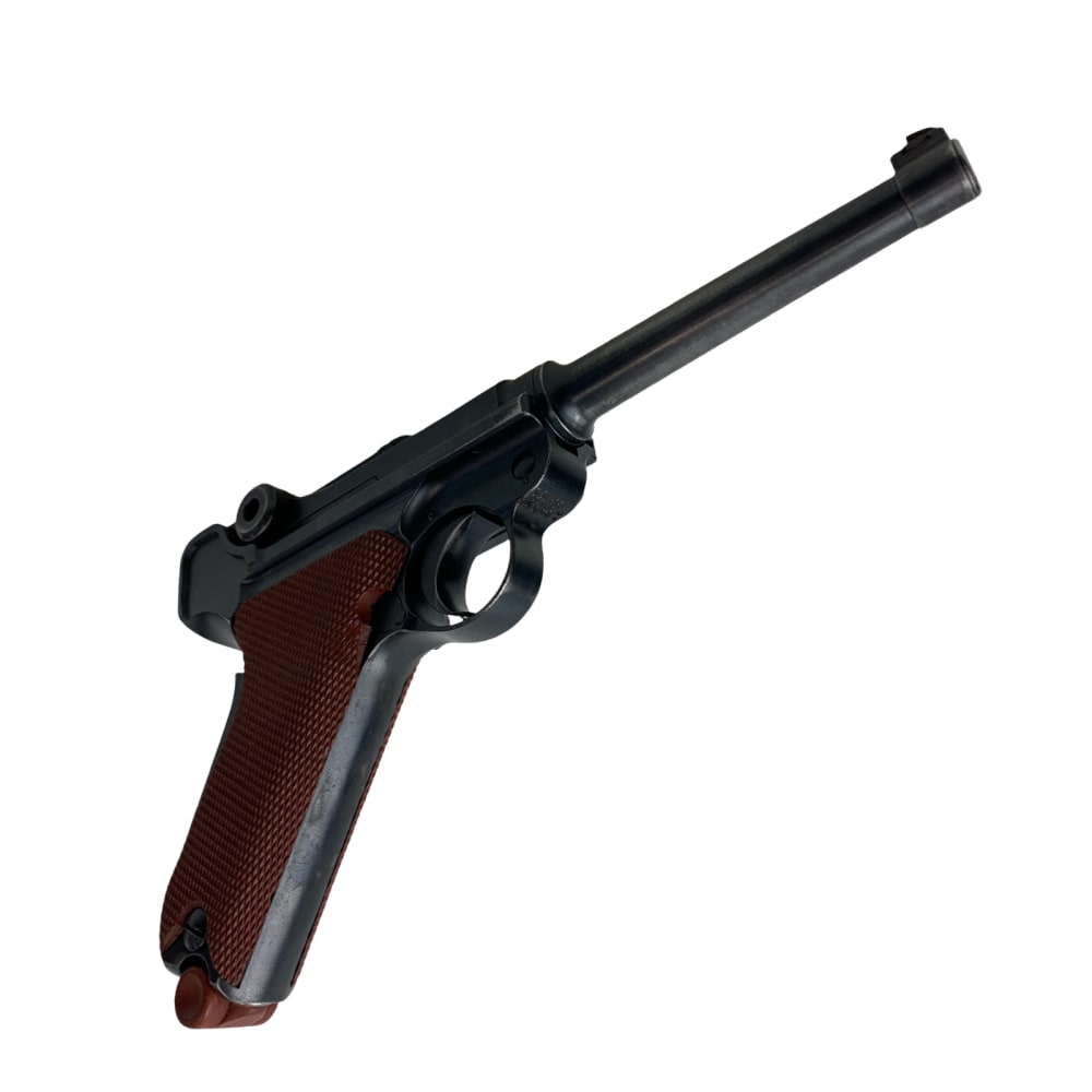 1942 Swiss Luger 06/29 Pistole .30 Parabellum W+F Bern P Series Red Grips -img-8