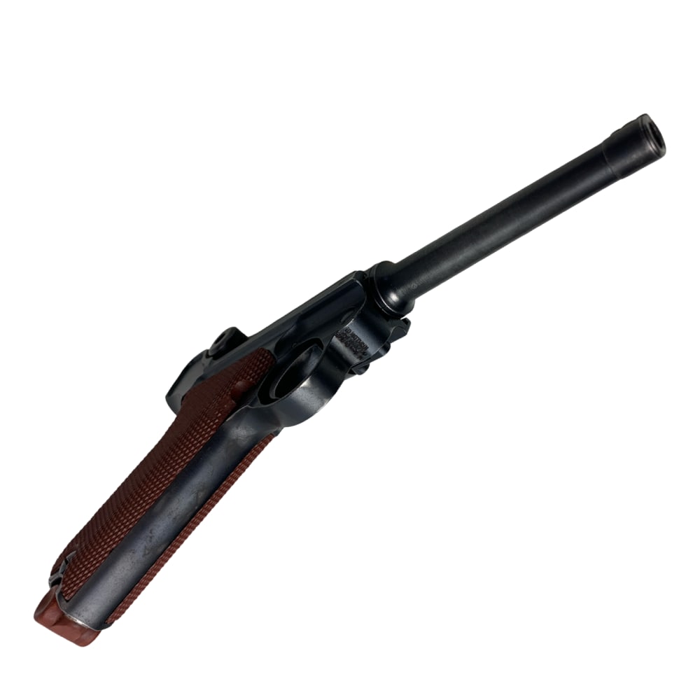1942 Swiss Luger 06/29 Pistole .30 Parabellum W+F Bern P Series Red Grips -img-11