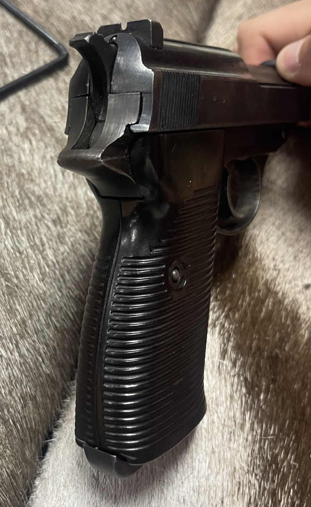 MATCHING LATE-WAR CVQ SPREEWORK P38 KY BRING BACK WWII C&R -img-8