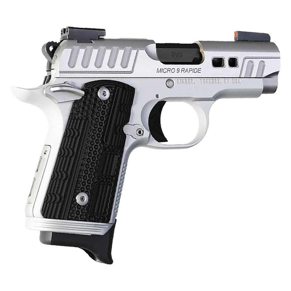Kimber Micro 9 Rapide Frost 9mm semi auto pistol 3" bbl stainless 3300237-img-0