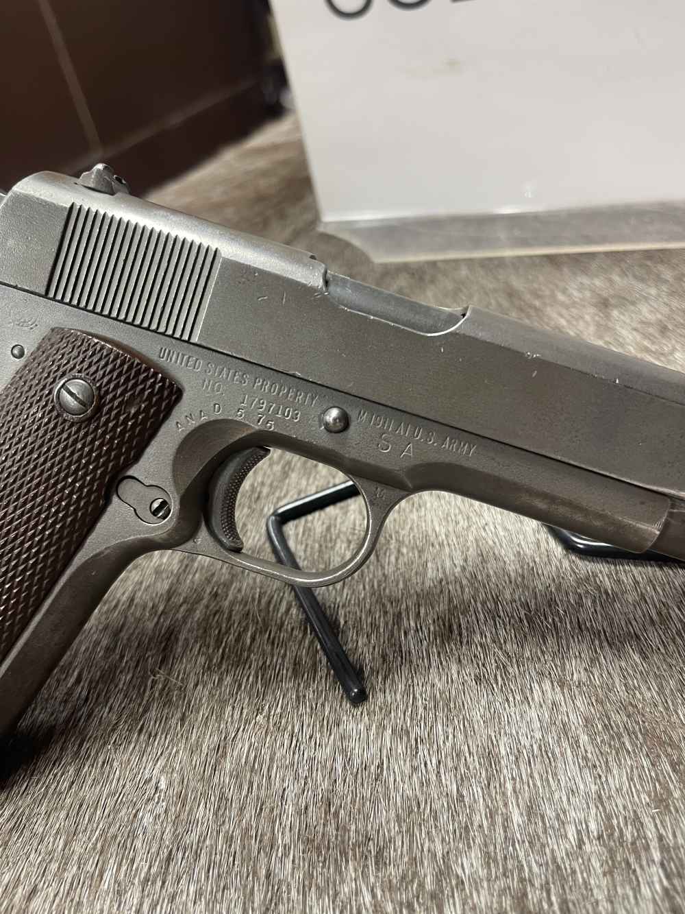 WWII REMINGTON RAND 1911A1 45 ACP ALL RR PARTS -img-7