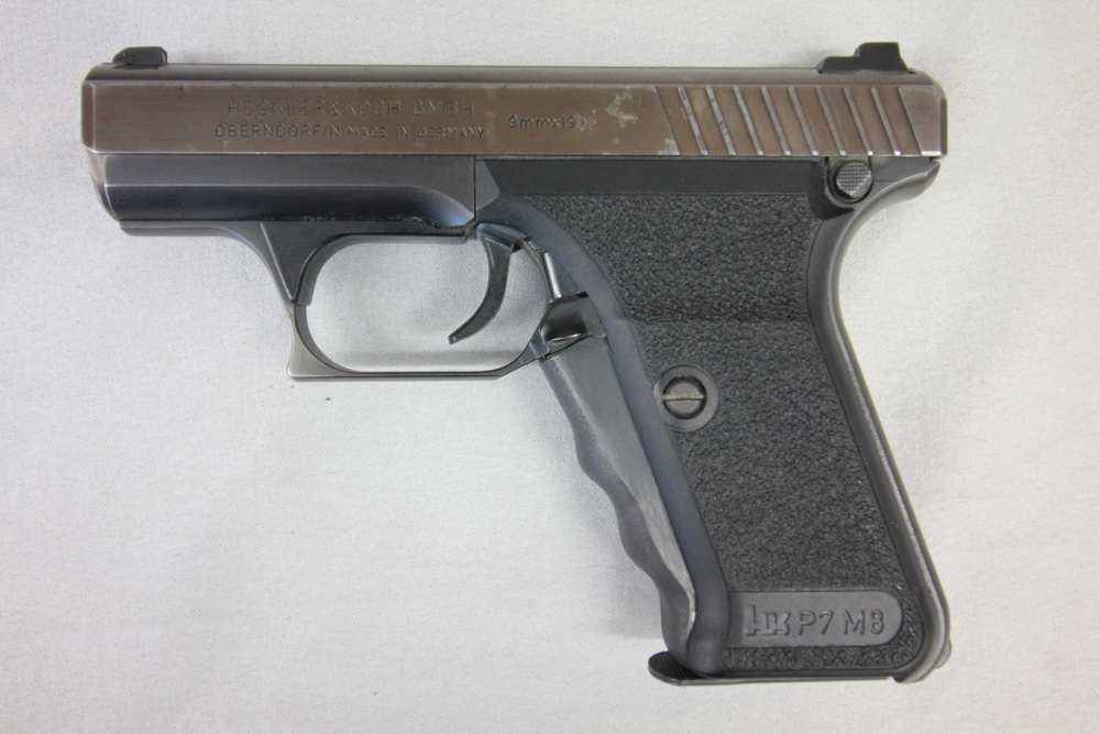 HK P7 M8 4.13" 9mm w/ 2 Mags, Manual, Brush & Factory Case Heckler & Koch-img-1