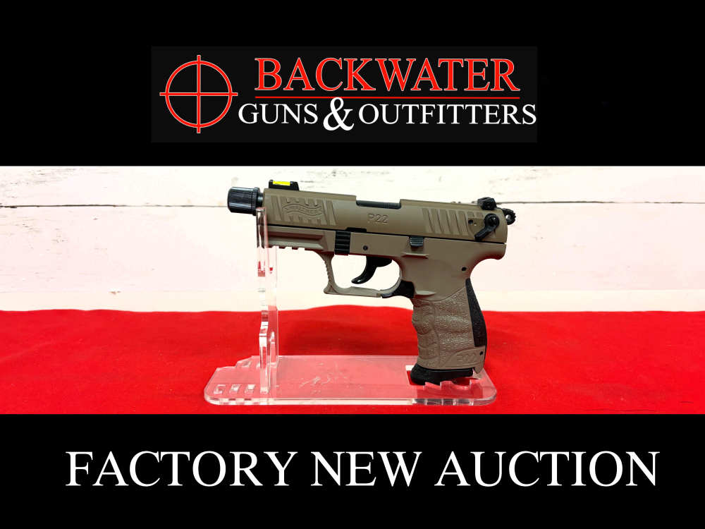 Factory New Walther P22Q Tactical FDE 22LR Pistol No Reserve!-img-0