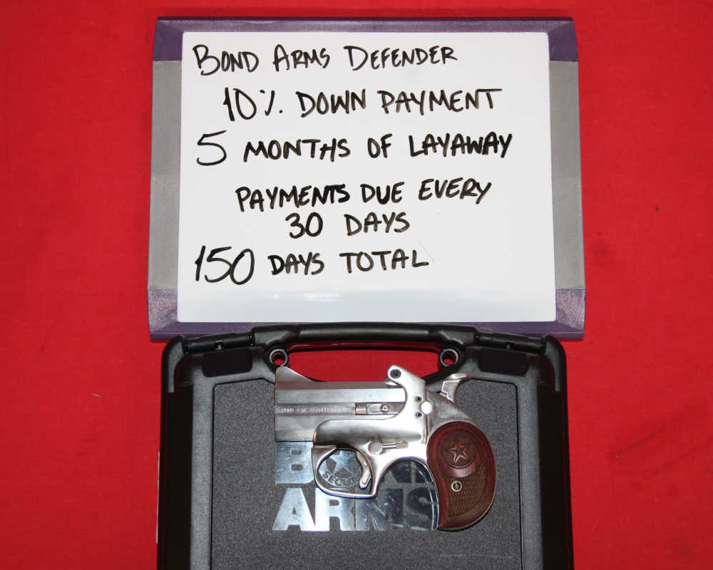 Bond Arms Defender 45Colt/410GA 3" Barrel, LAYAWAY AVAILABLE!-img-0