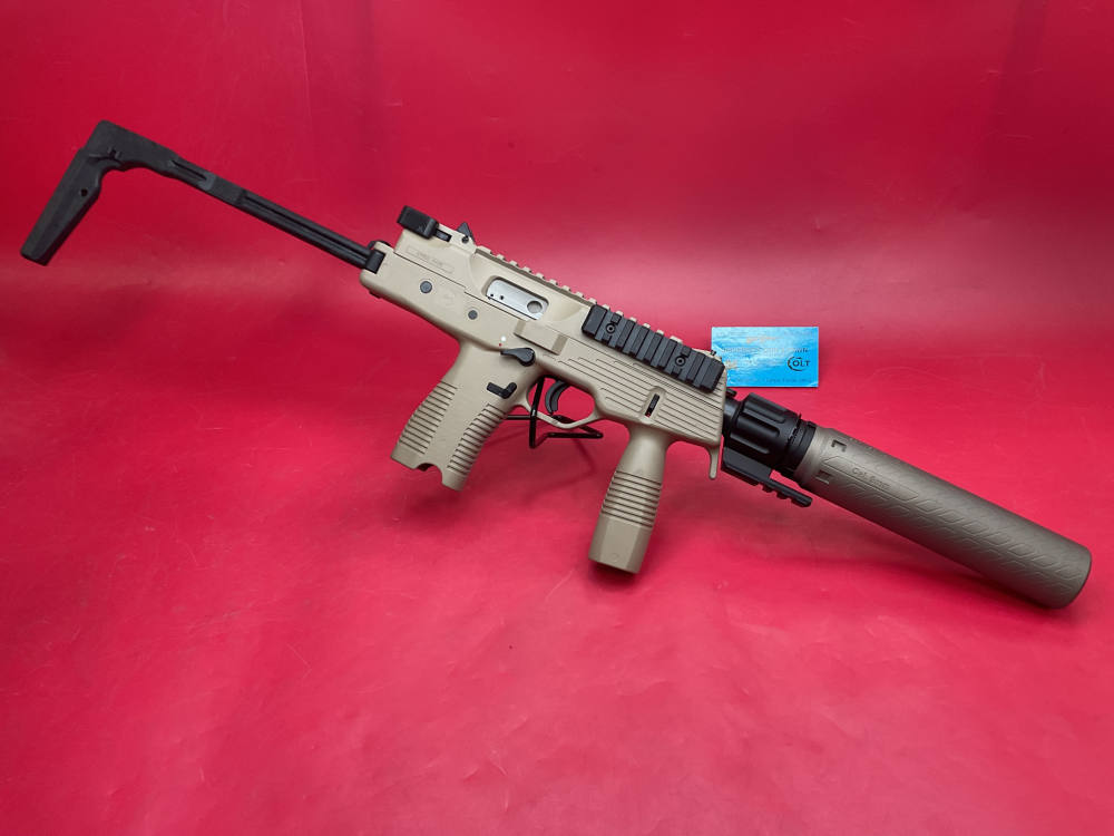 B&T TP9 9mm 5.5” SBR Coyote Tan - Print-X RBS Suppressor NFA-img-17