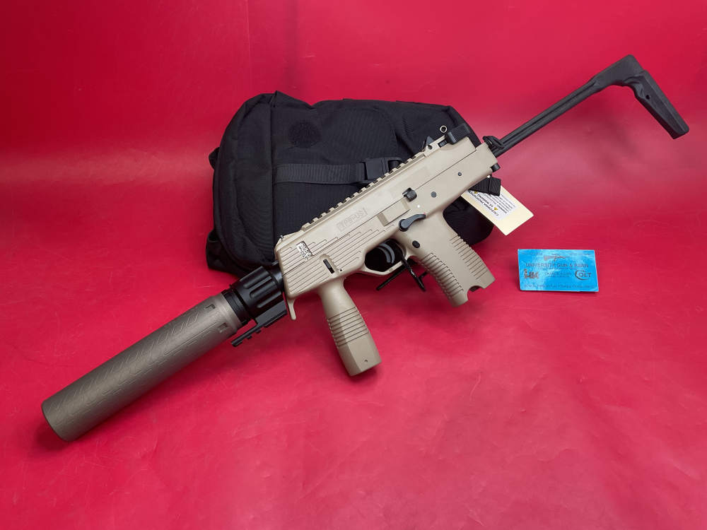 B&T TP9 9mm 5.5” SBR Coyote Tan - Print-X RBS Suppressor NFA-img-0