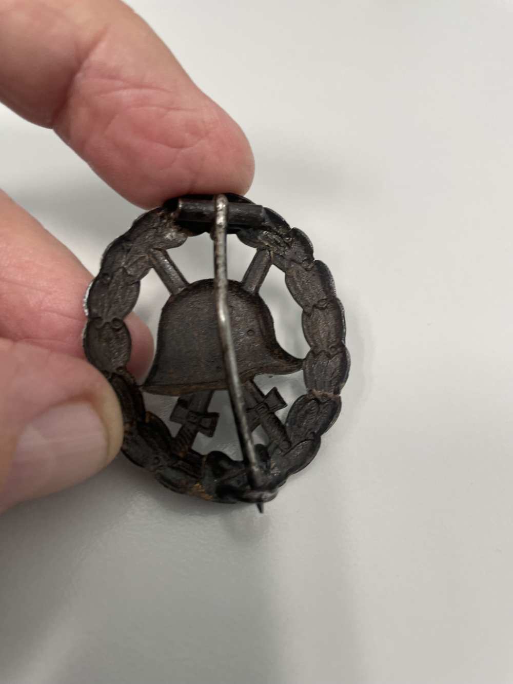 WW1, Imperial German Cut Out Wound Badge. Black. -img-1