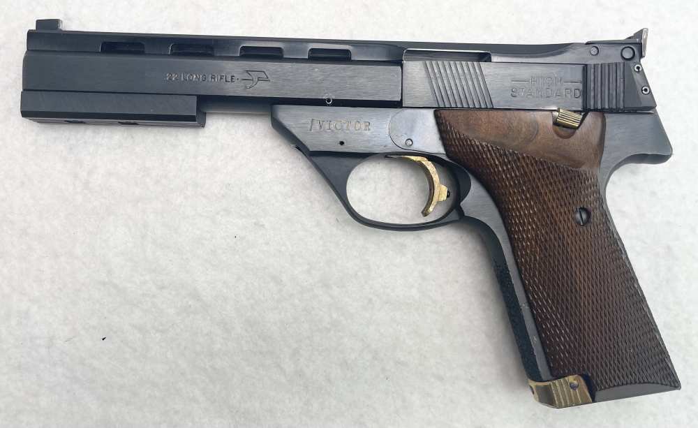 High Standard Victor .22lr semi auto pistol -img-1