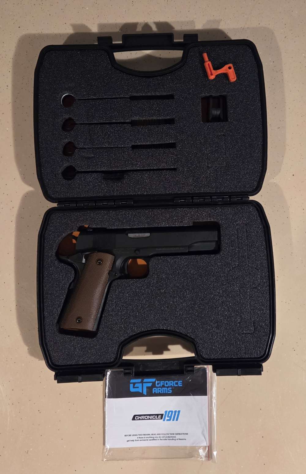 GFORCE BLK45 A1-1911 BNIB with Dark Brown Grips-img-0
