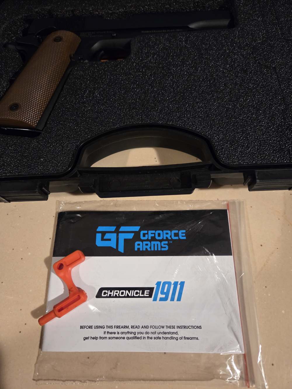 GFORCE BLK45 A1-1911 BNIB with Dark Brown Grips-img-18