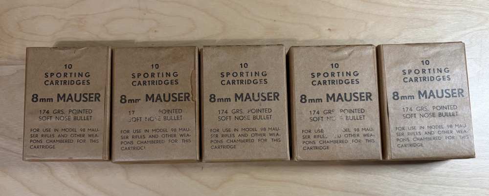 8mm Mauser 174gr Soft Point ammo from Interarmco-img-1
