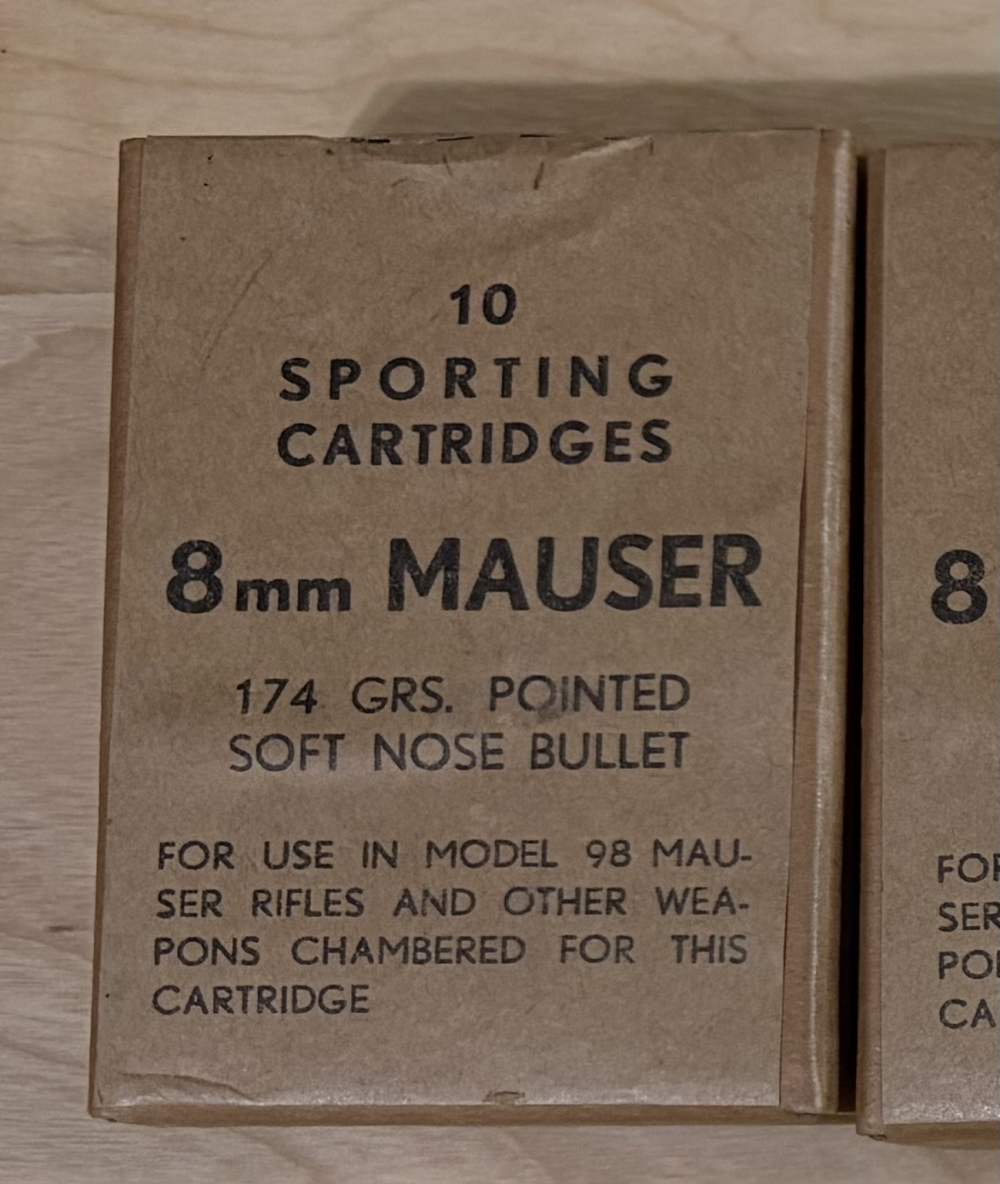 8mm Mauser 174gr Soft Point ammo from Interarmco-img-0
