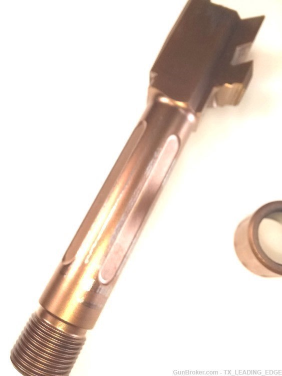 True Precision Match Grade 9mm THREADED Fluted Barrel G43 COPPER T46-img-4
