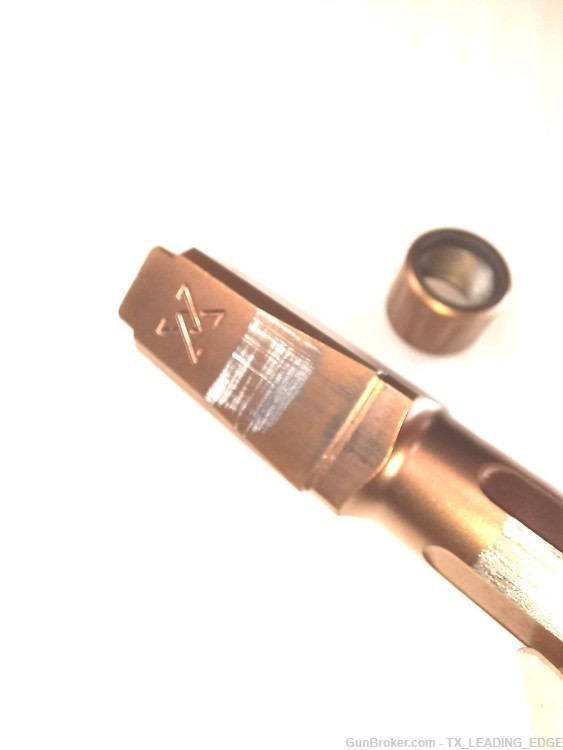 True Precision Match Grade 9mm THREADED Fluted Barrel G43 COPPER T46-img-9