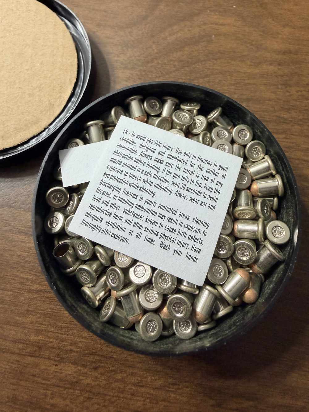 200 round tin of Sellier & Bellot S&B 4mm randz court flobert ammunition -img-3