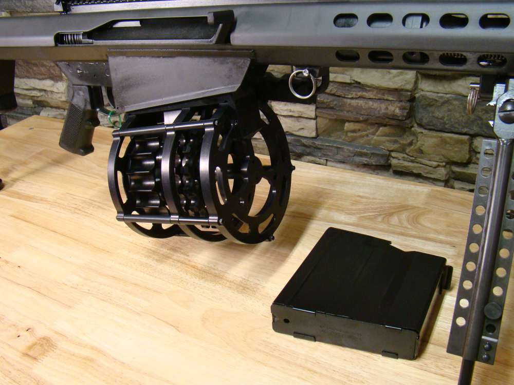 Barrett 82A1 .50BMG 20" CQ 13318 Semi-auto .50 rifle M82 w/ 20rd drum mag !-img-2