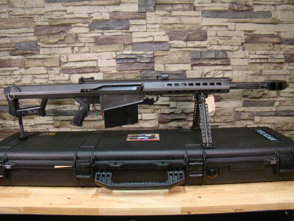 Barrett 82A1 .50BMG 20" CQ 13318 Semi-auto .50 rifle M82 w/ 20rd drum mag !-img-25