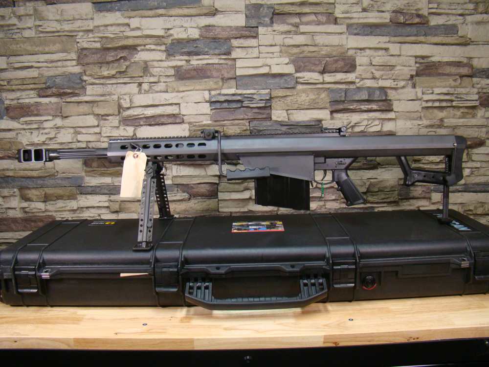 Barrett 82A1 .50BMG 20" CQ 13318 Semi-auto .50 rifle M82 w/ 20rd drum mag !-img-10
