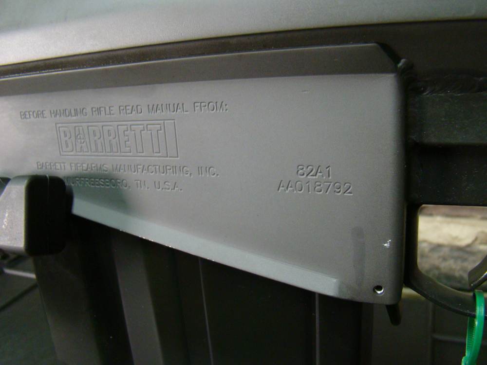 Barrett 82A1 .50BMG 20" CQ 13318 Semi-auto .50 rifle M82 w/ 20rd drum mag !-img-17