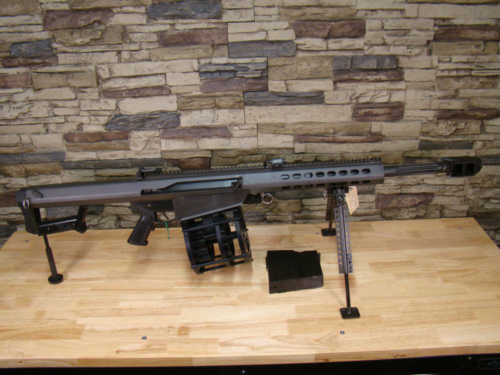 Barrett 82A1 .50BMG 20" CQ 13318 Semi-auto .50 rifle M82 w/ 20rd drum mag !-img-0
