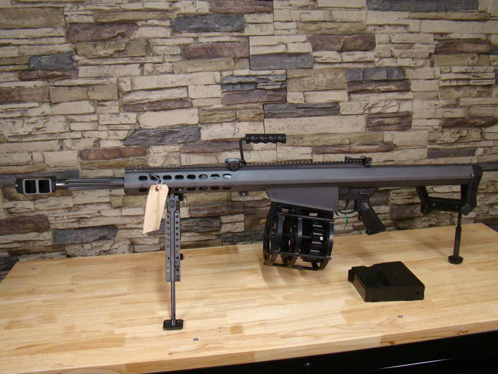 Barrett 82A1 .50BMG 20" CQ 13318 Semi-auto .50 rifle M82 w/ 20rd drum mag !-img-3