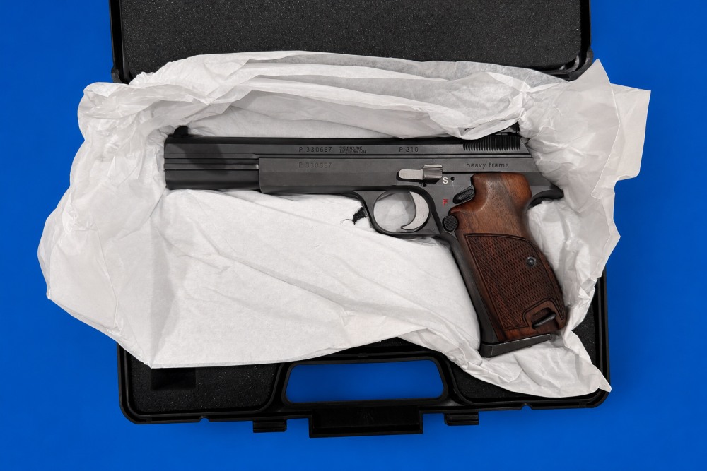 NOS Rare SIG Swiss Arms P210-5 LS Heavy Frame Target Pistol-img-1