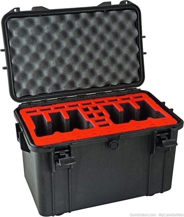 6 Pistol 24 Magazine DORO D1509-10 Heavy Duty Case w/ Red TopGuard-img-0