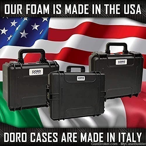 6 Pistol 24 Magazine DORO D1509-10 Heavy Duty Case w/ Red TopGuard-img-5
