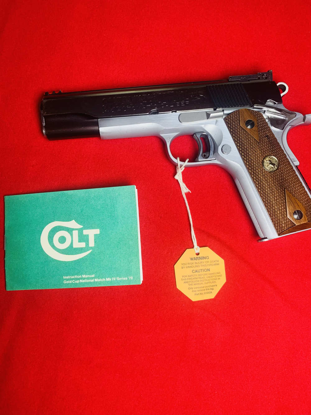 1977 Colt 1911 CUSTOM Gold Cup National Match Series 70 .45ACP - TWO TONE!-img-7
