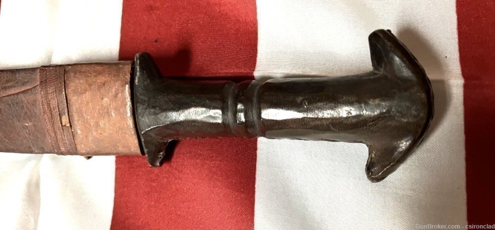 Tribal Knives, Africa origin, three very old vintage African knives, sheath-img-15
