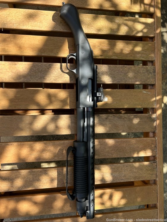 Mossberg SHOCKWAVE Steel HEAT SHIELD + JUMBO BEAD SIGHT 12 GA (CUSTOM MOD)-img-17