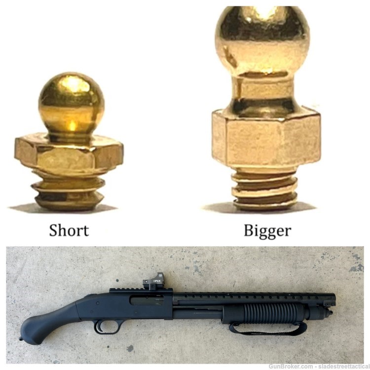 Mossberg SHOCKWAVE Steel HEAT SHIELD + JUMBO BEAD SIGHT 12 GA (CUSTOM MOD)-img-0