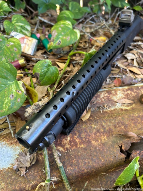 Mossberg SHOCKWAVE Steel HEAT SHIELD + JUMBO BEAD SIGHT 12 GA (CUSTOM MOD)-img-15