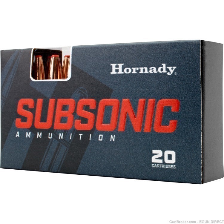 Hornady Subsonic 450 Bushmaster 395gr Sub-X - 20rd-img-0