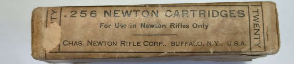 Full Rare Vintage Box Reloaded 256 Newton Rifle Cartridges 20 Rounds Brass -img-2