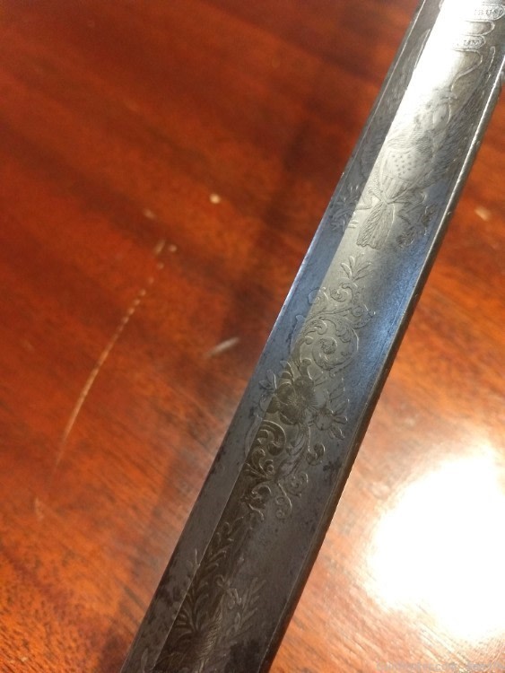 U.S. model 1840 Officer's Sword Infantry  rare only made 100 S&K -img-7