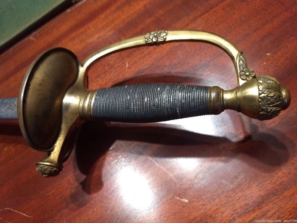 U.S. model 1840 Officer's Sword Infantry  rare only made 100 S&K -img-26