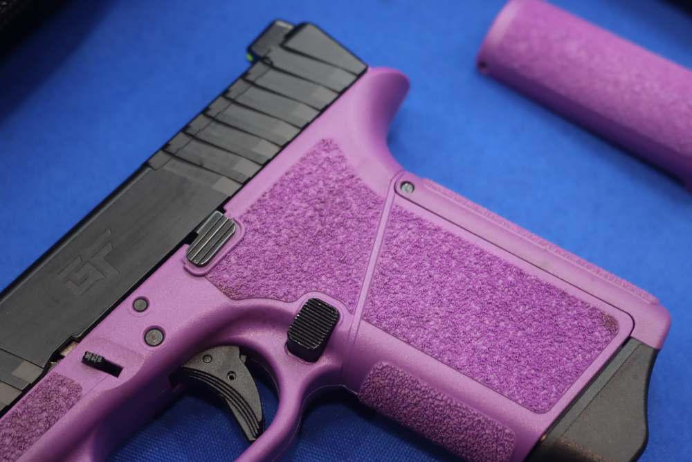 Gforce Arms Model GF9 RAPTURE Pistol 9MM PURPLE 2-TONE 12rd Mags NEW SA 9 -img-5