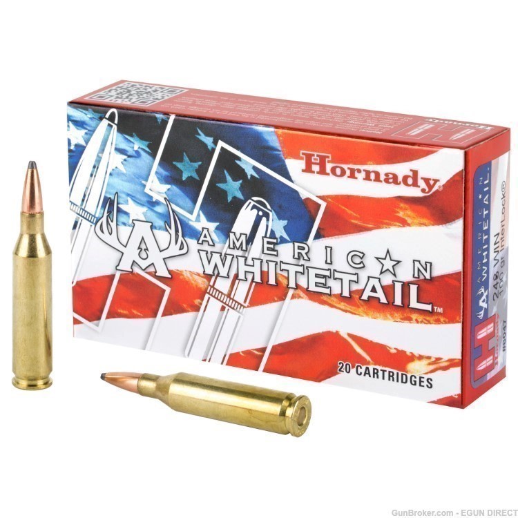 Hornady American Whitetail 243 Winchester 100gr InterLock - 20rd-img-0