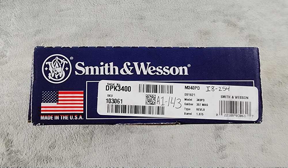 Smith & Wesson 340PD 357 Mag 1.875" Barrel Model 103061-img-3