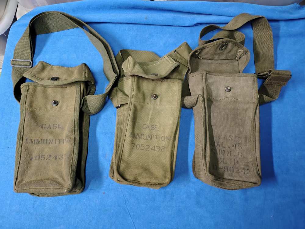 1 m3 m3a1 Grease smg Gun Clip Case D-90242 & 2 Ammunition Cases 7052438-img-0