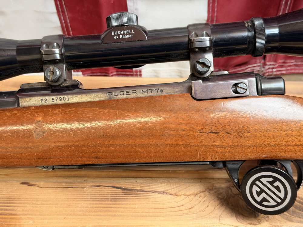 Ruger M77 Bolt-Action Rifle  .270 Winchester W/Bushnell Banner4x Scope-img-3