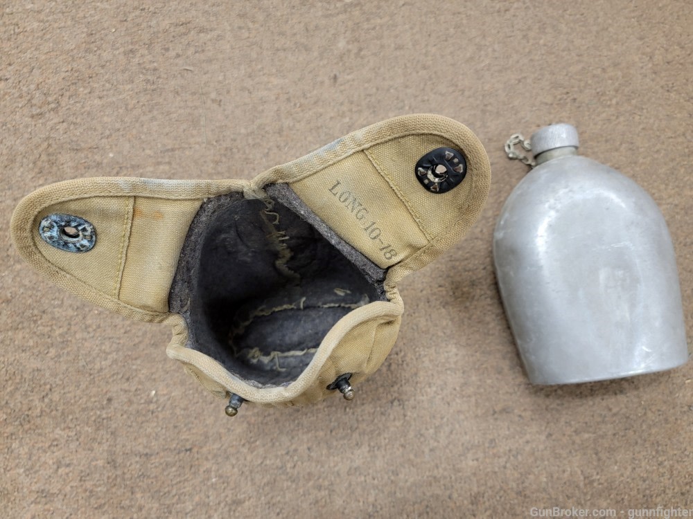 US WW1 Canteen and Cover Marked Very Well-img-3